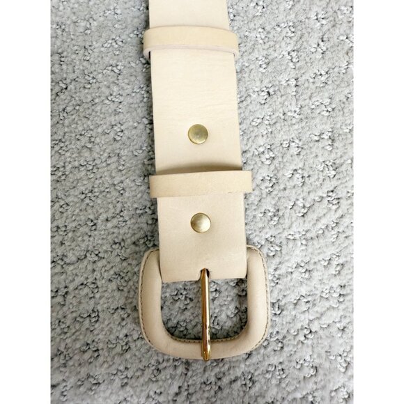 Ryan Roche Suede Belt Neutral Sz L - Picture 4 of 8